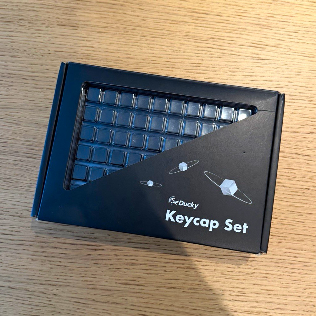 Ducky Black Blank 132-Key MDA Profile PBT Keycap Set - Black PBT