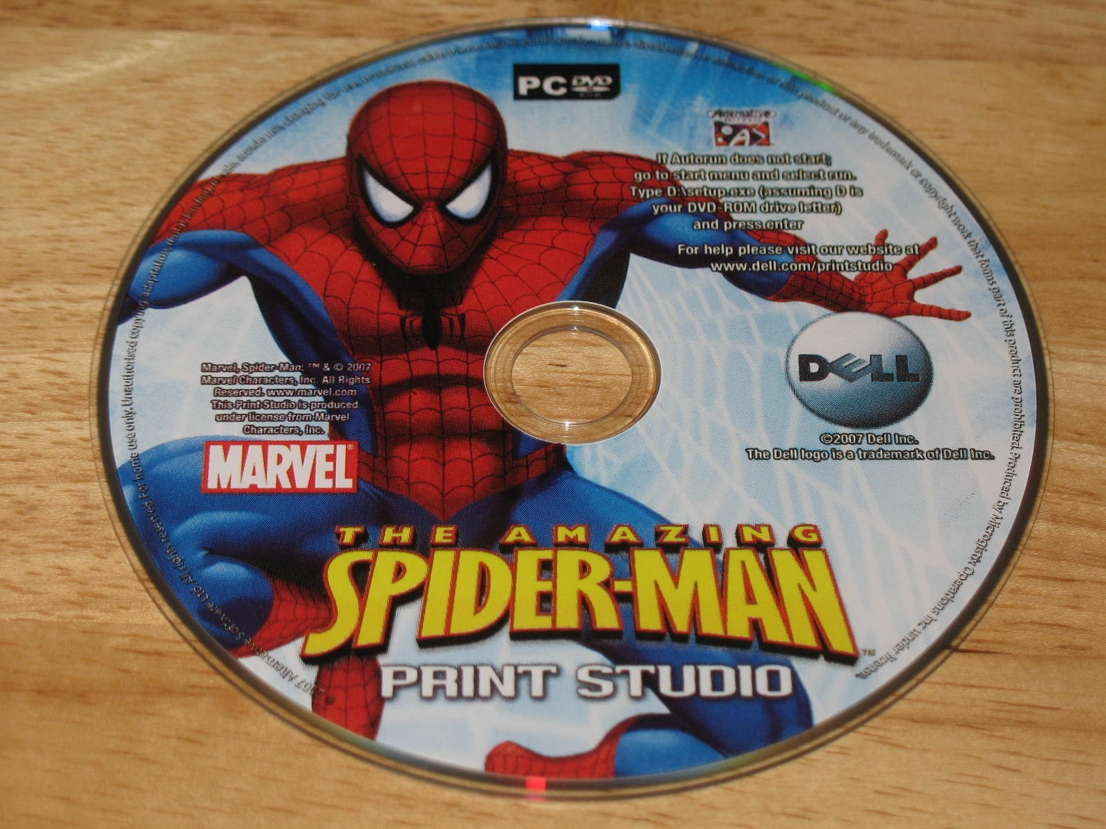The Amazing Spider-Man Print Studio PC DVD-ROM 2007 Marvel for Windows XP/Vista