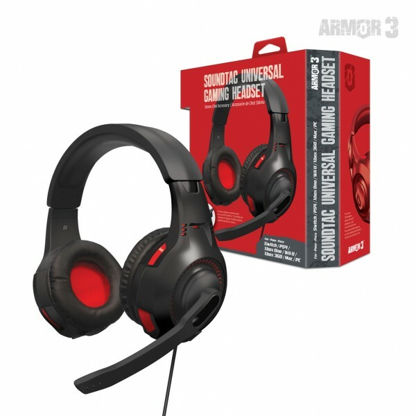 "SoundTac" Universal Gaming Headset for Switch, PS4, PS5, Xbox One, Xbox 360,PC