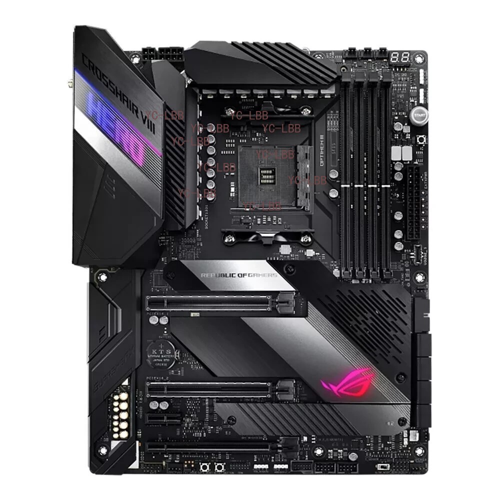 ASUS ROG Crosshair VIII Hero (Wi-Fi) X570 AMD AM4 ATX Motherboard | Used