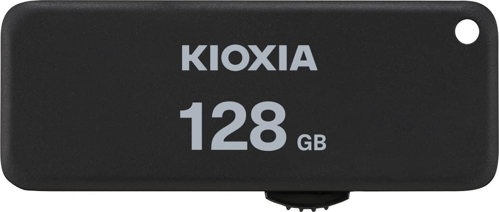 KIOXIA USB Flash Drive 2.0 high-speed Light KLU203A128GK 128GB Black JPN