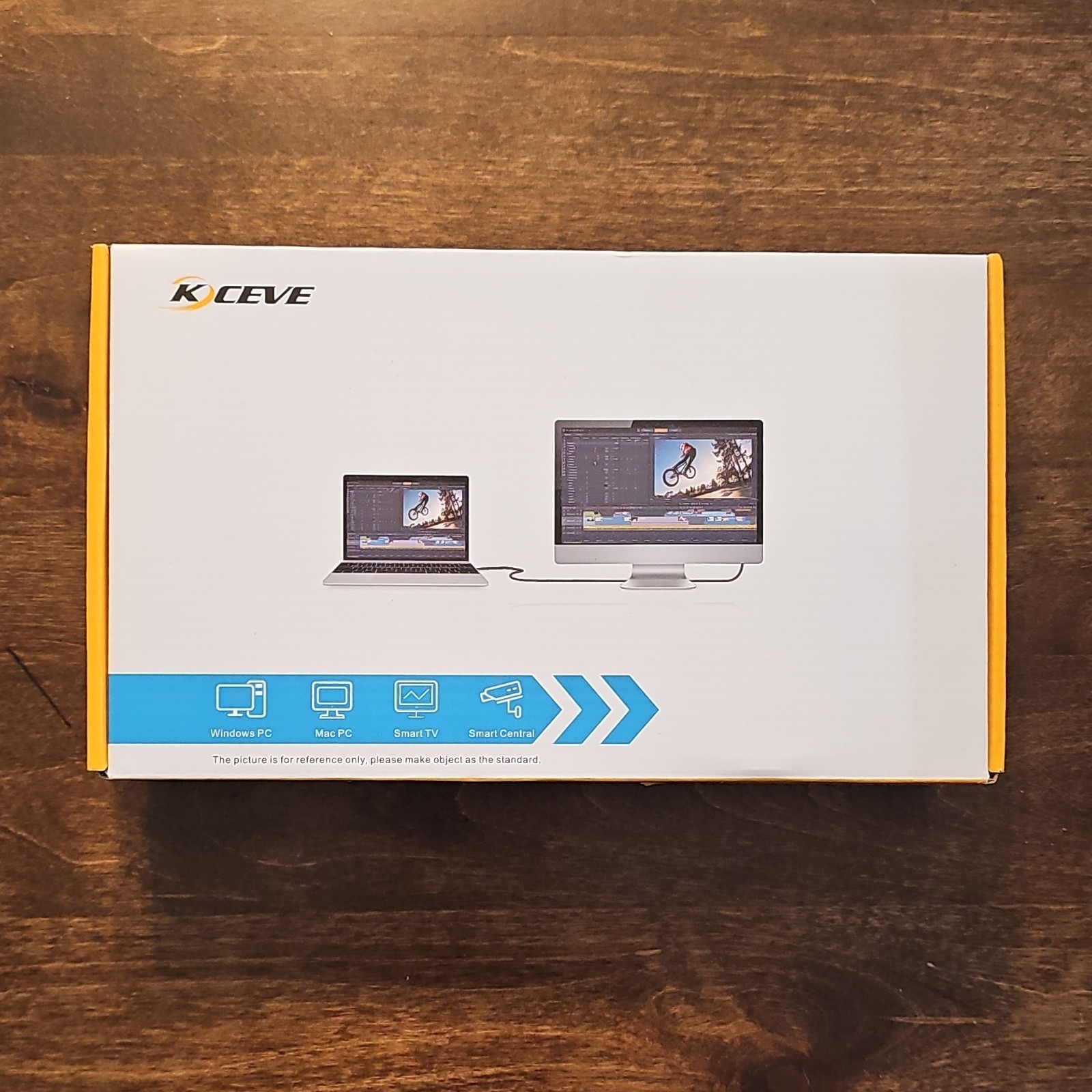 KCEVE 4K Ultra HD HDMI USB 3.0 KVM Switch Box 4x1 KC-KVM401A Black