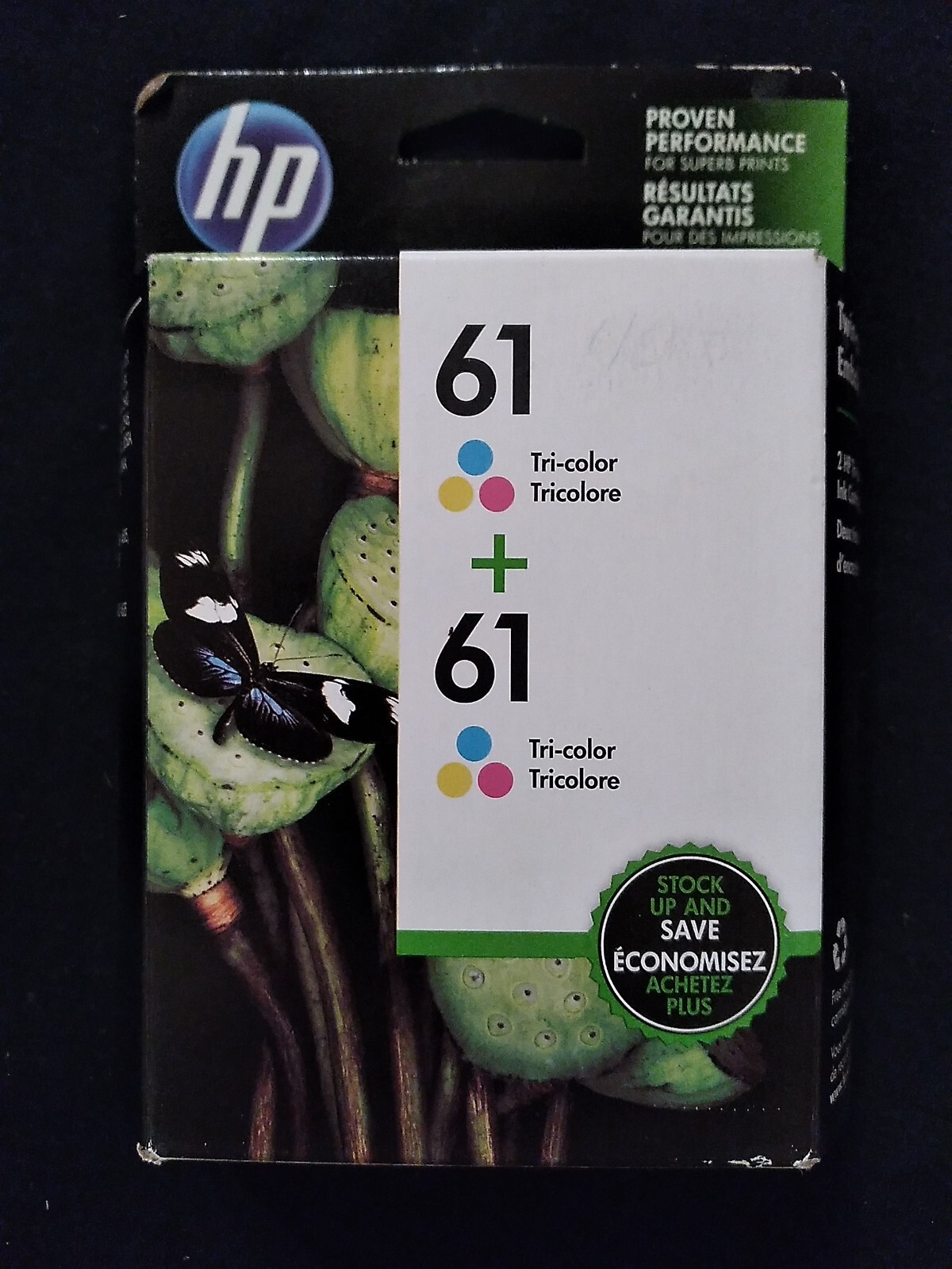 Genuine HP 61 Tri-Color Ink Twin Pack Factory Sealed New Unused Expired 6/2018