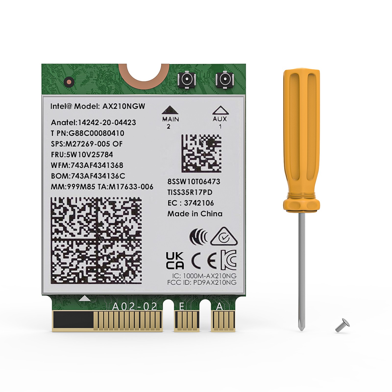 M.2 WiFi 7/6 Card Intel BE200 AX210 WiFi 6E Laptop WIFI Bluetooth Network Card