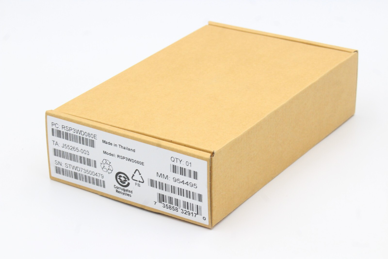 Intel RSP3WD080E Tri-mode Entry-Level RAID Adapter NEW BROWN BOX HSB