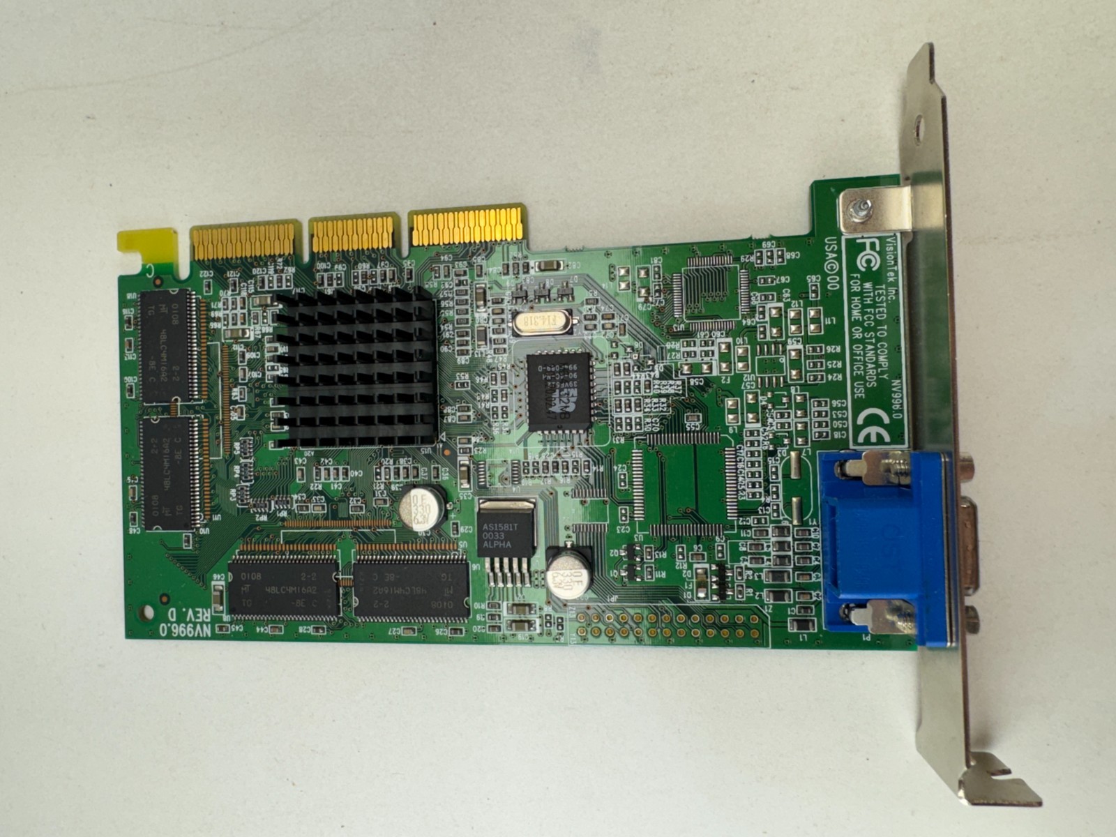 VisionTek SiS 6326 PCI VGA Card 4MB SDRAM NV996.0 REV D Retro