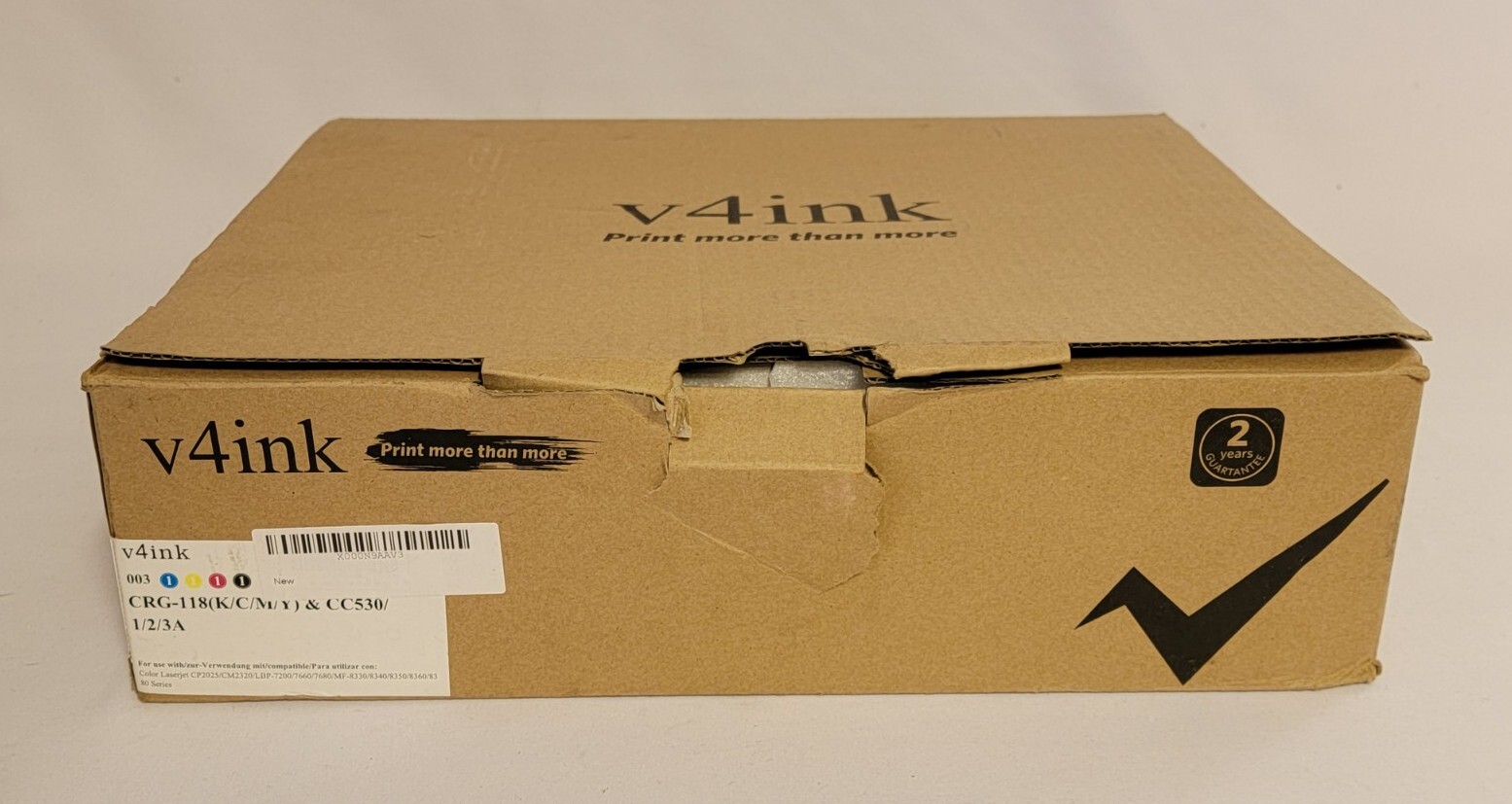 V4ink Color Ink Cartridges ZNC-CRG-118-11 Sealed 