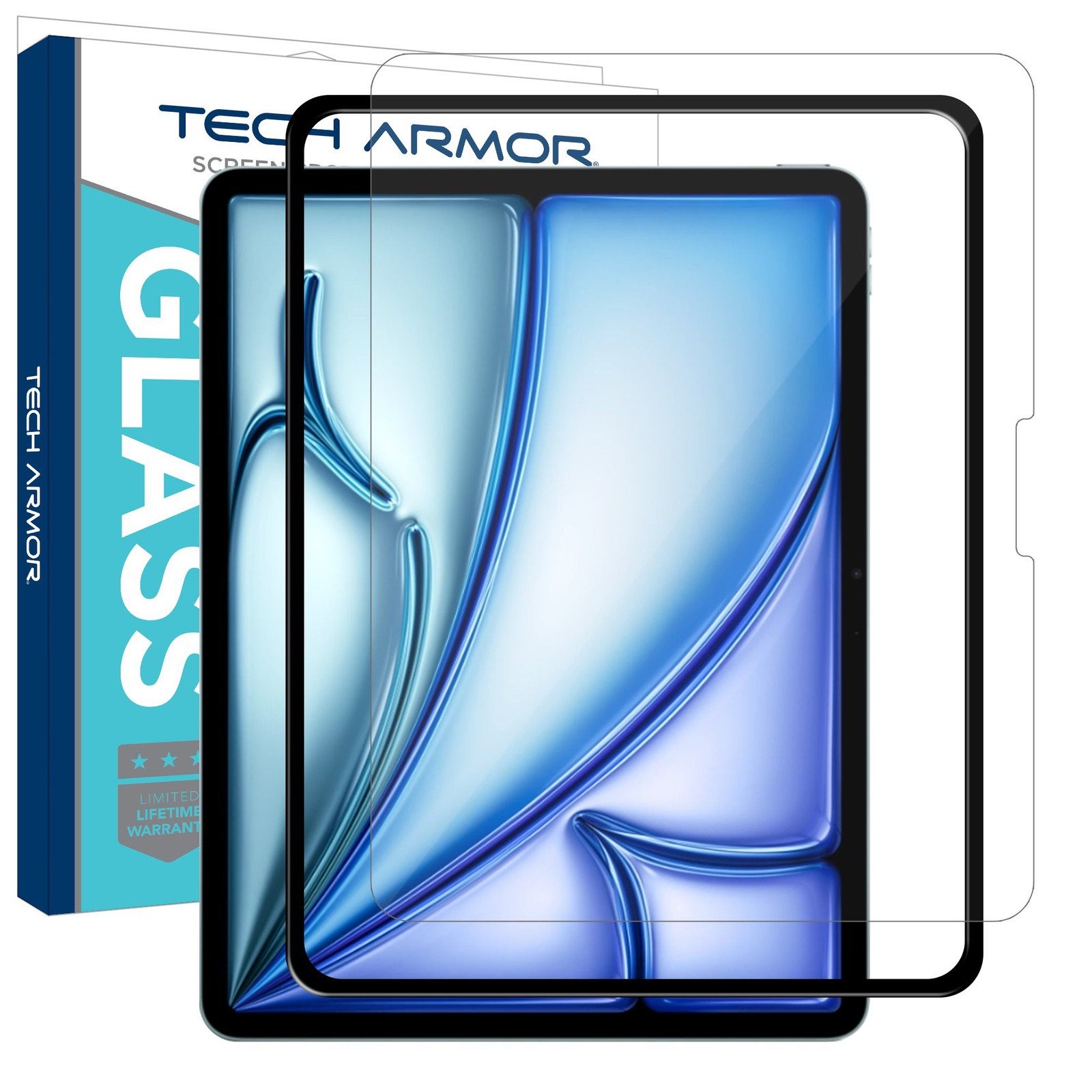 Tech Armor Glass Screen Protector for iPad Air 13 M4(2026), M3, M2 - 1 Pack