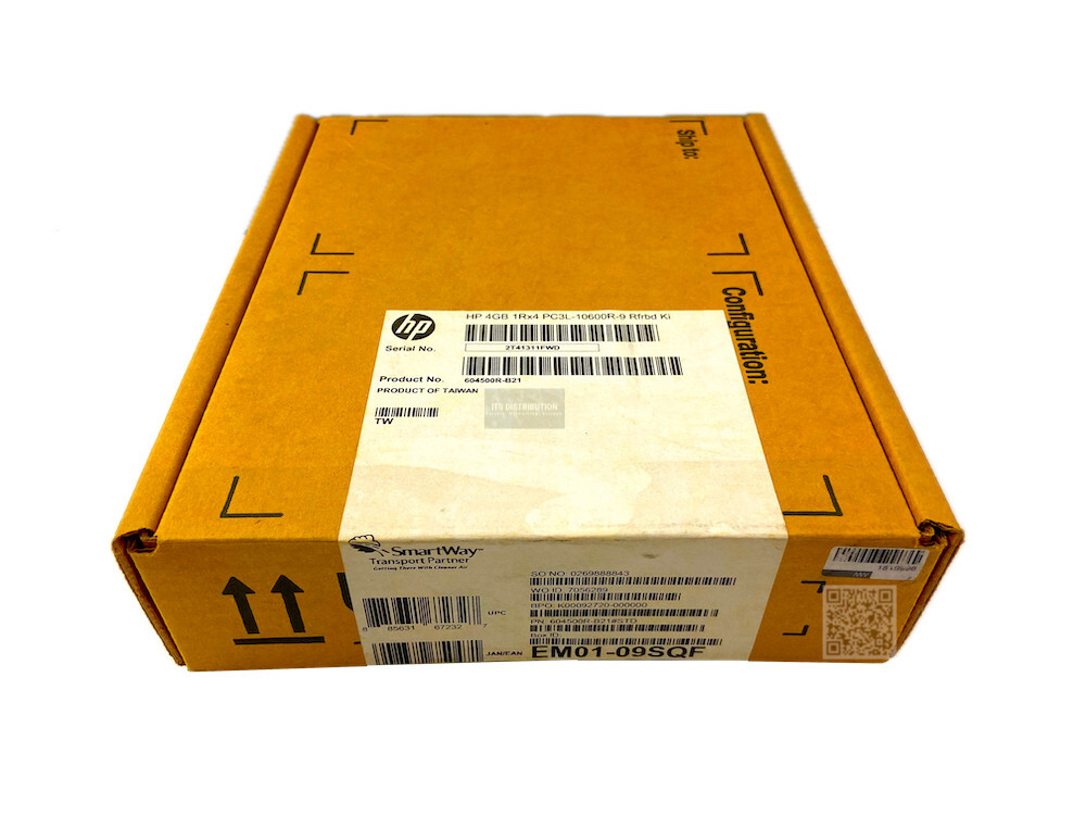 604500-B21 I Genuine HP 4GB DDR3 SDRAM Memory Module RENEW SEALED