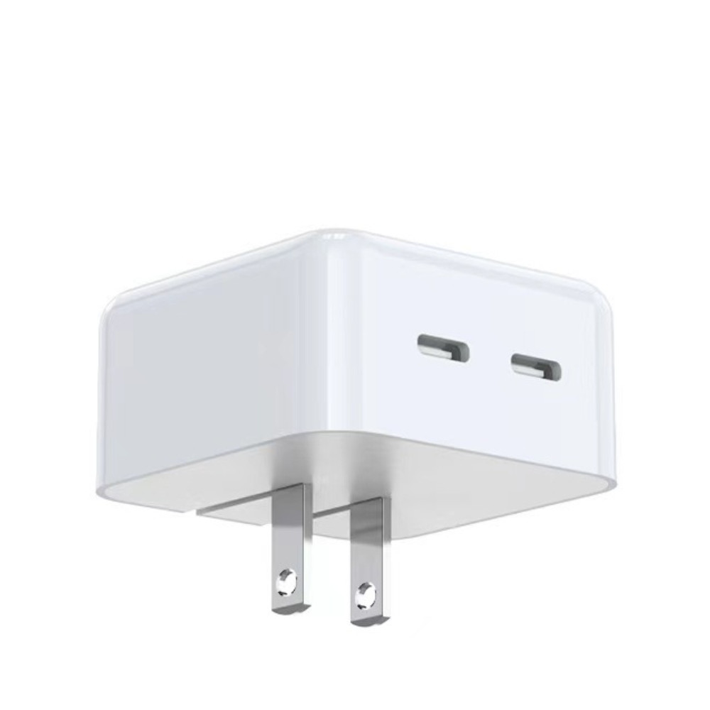 Dual USB-C 35W PD Fast Charger Type C Power Adapter For iPhone iPad Macbook Lot