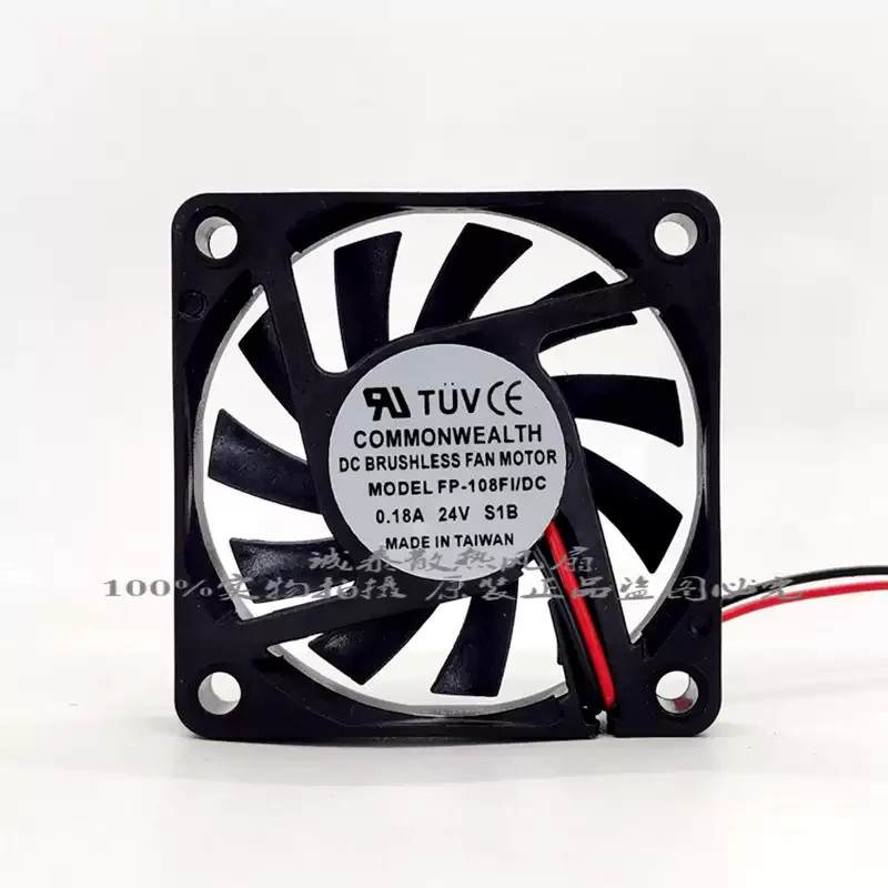 1PCS COMMONWEALTH FP-108FI/DC S1B 24V  0.18A 2-Wire inverter cooling fan