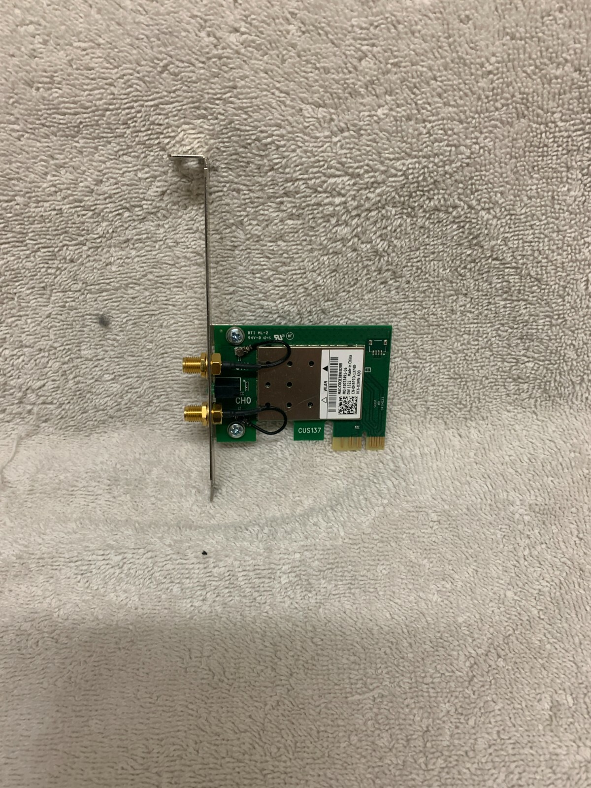 Dell DW1525 WiFi Wireless Pcle Card SFF Low Profile Atheros AR5BDT92 YV3K1