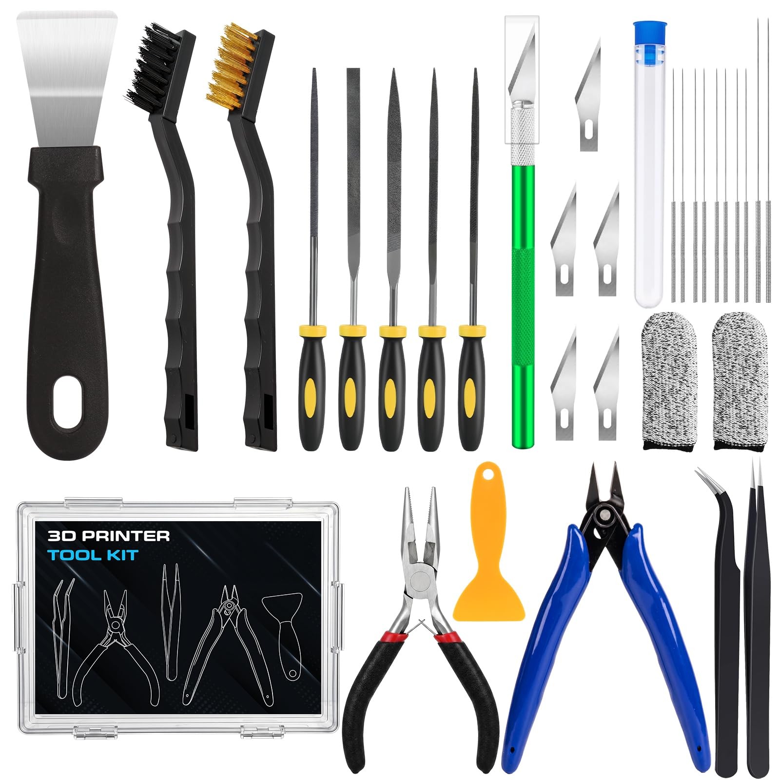 32Pcs 3D Printer Tools Kit for 3D Printing Cleaning, Finishing and Removing