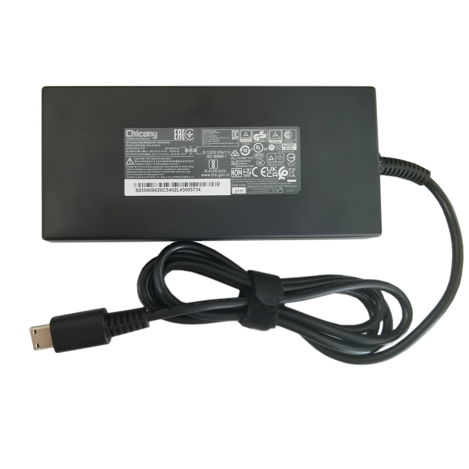 NEW OEM Chicony 240W A20-240P2A For MSI GE66 GE76 GE77 Vector GP76 WE76 Charger