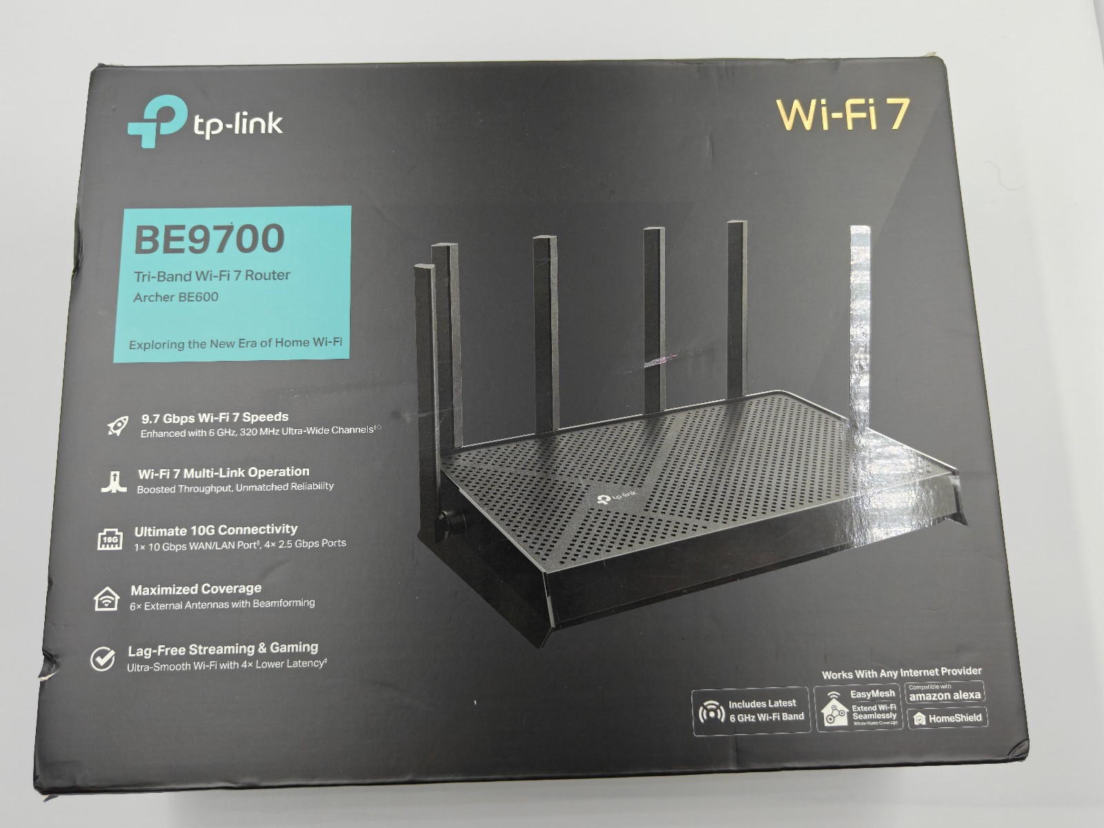 TP-Link Archer BE600 BE9700 Tri-Band WiFi 7 Router 10G 6GHz NEW