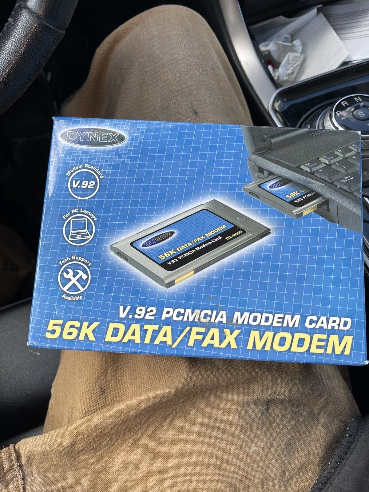 Genuine Original Dynex DX-M200 V.92 PCMCIA Modem Card 56K Data/Fax