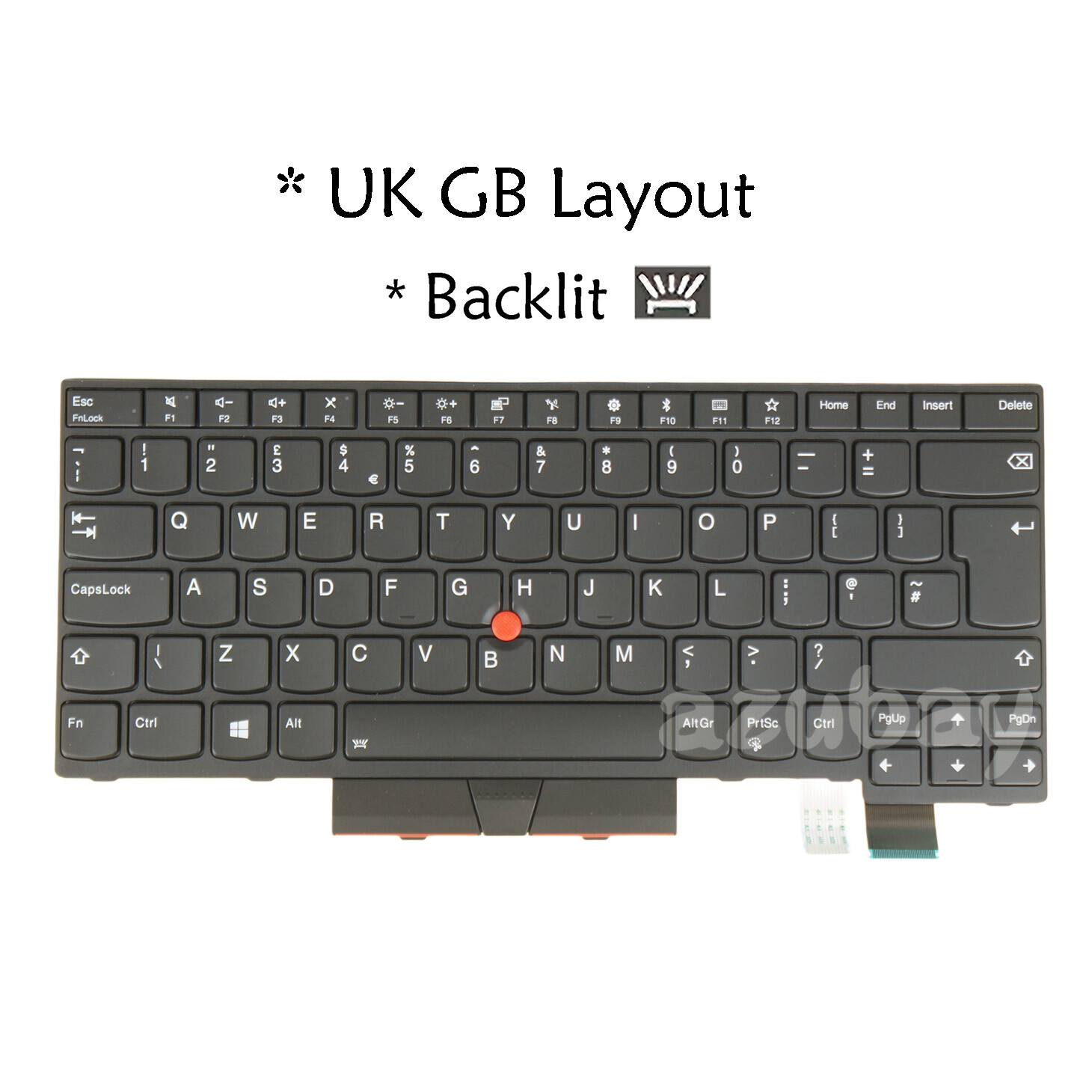UK / Nordic Laptop Keyboard for Lenovo Thinkpad T470 T480 A475 A485 Backlit