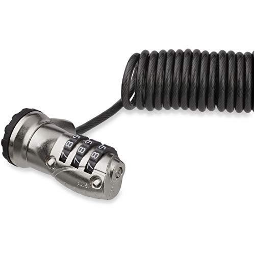 StarTech.com 6ft (1.8m) Self-Coiling Laptop Cable Lock - Portable 3-Digit Combin