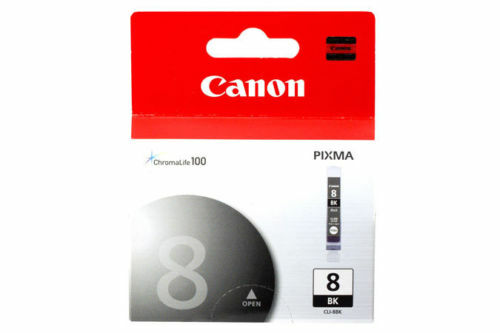 New Genuine Canon CLI-8 Black Ink Cartridge, PIXMA MP500, PIXUS iP4200