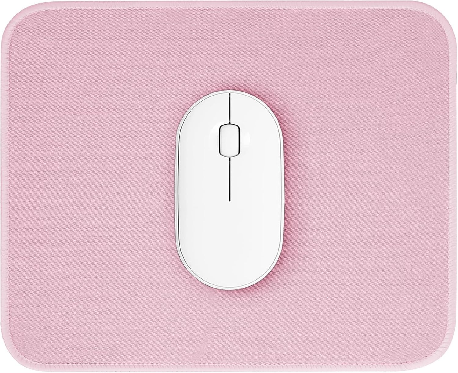 Pink Marble Mouse Pad 10.2x8.2 – Cute, Non-Slip, Waterproof, Stitched Edge Mat