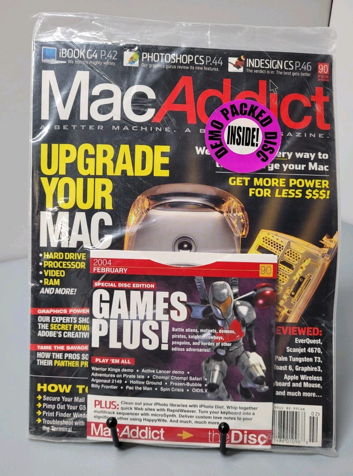 Mac Addict February 2004 Upgrade Your Mac With GAMES PLUS Special Ed Warrior CD