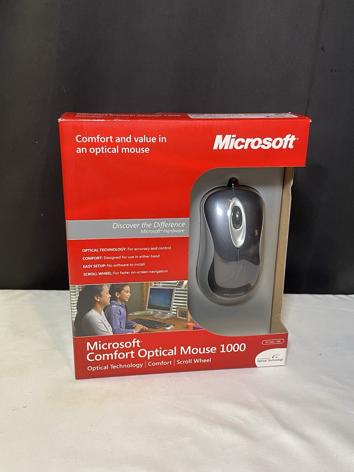 BRAND NEW Microsoft Comfort Mouse 1000 Wired USB Model 1068 FACTORY SEALED