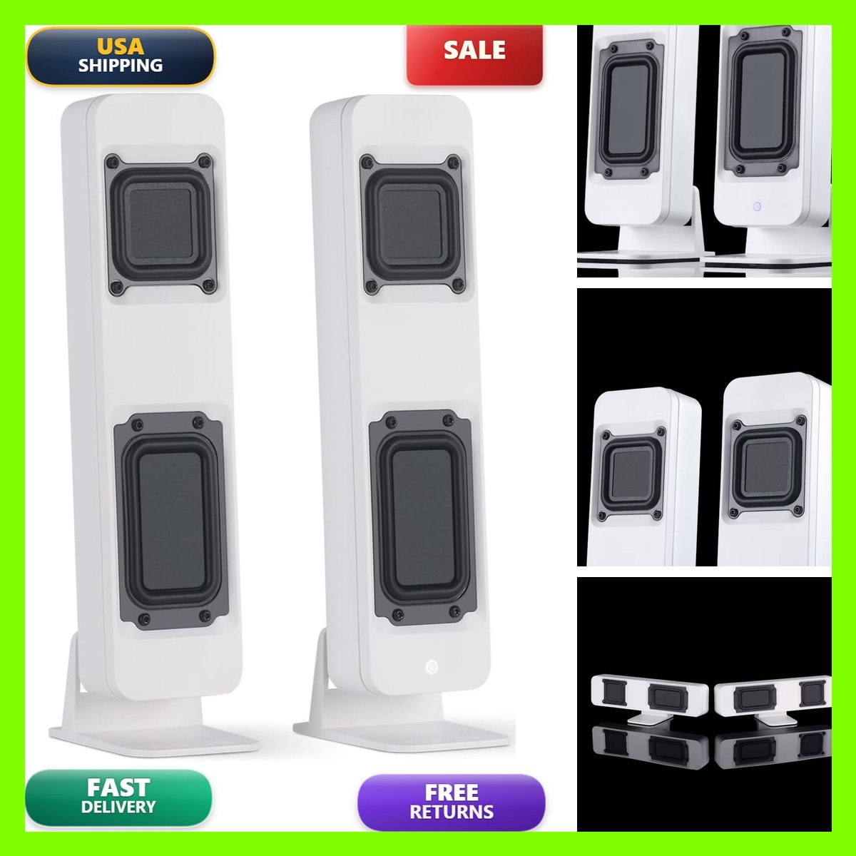 DROP BMR1 V2 Nearfield Monitors White