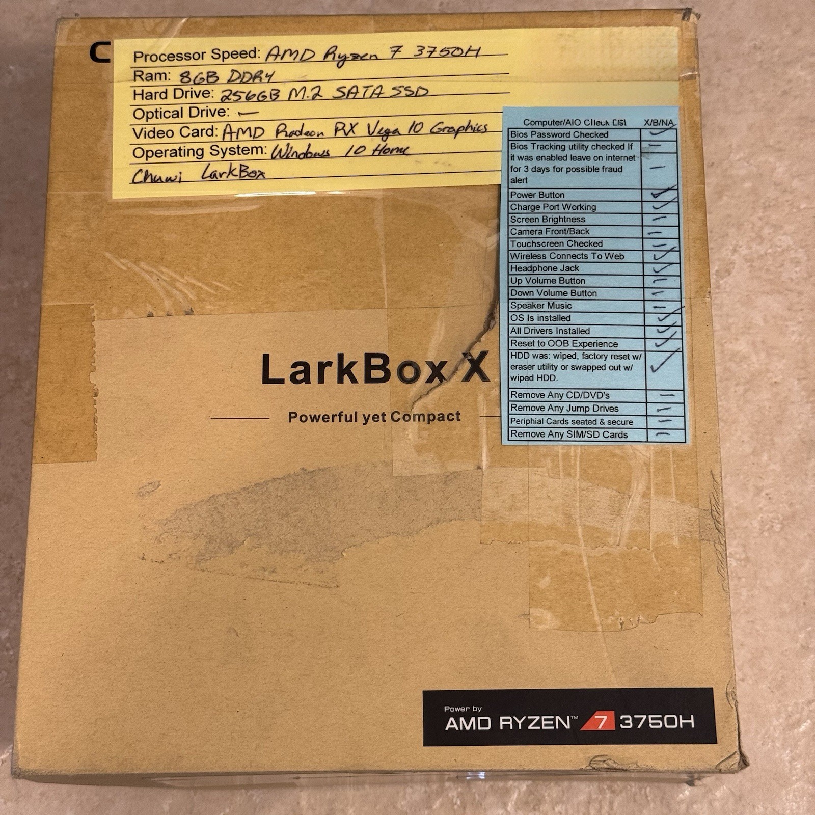 CHUWI LarkBox X Mini PC - AMD 3750H (Up to 4.0GHz) |8GB RAM 256GB SSD| Win 11