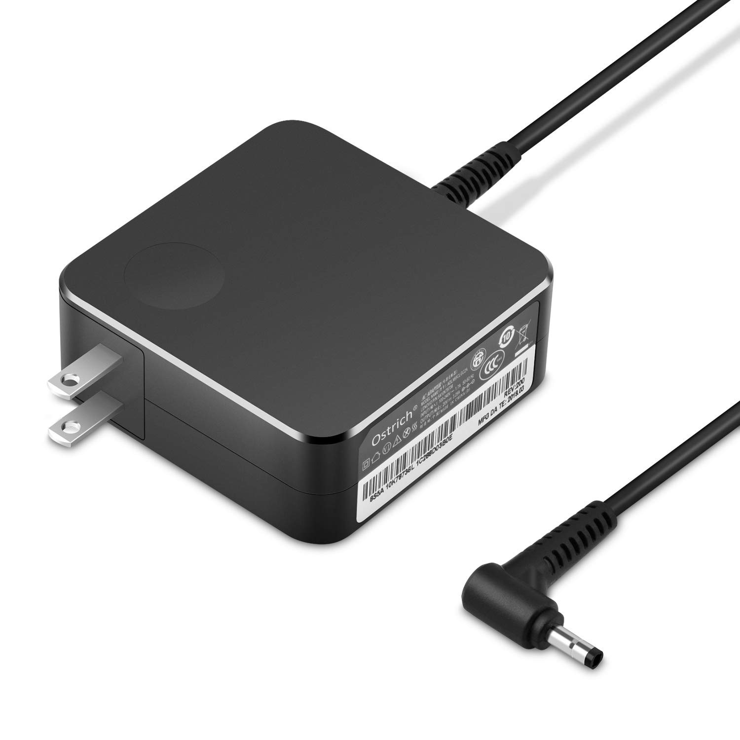 Charger Compatible with Lenovo Laptop Computer 65W 45W Round Tip Power Black