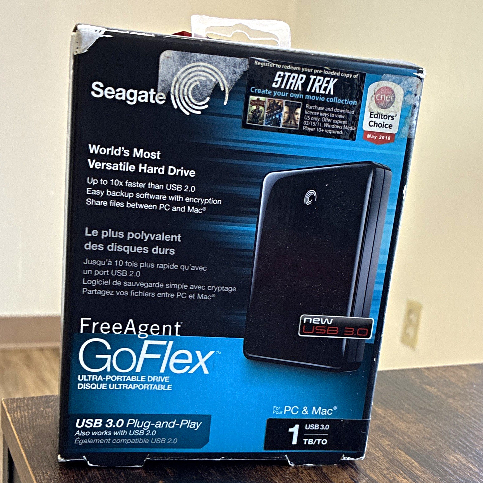 Seagate FreeAgent GoFlex 1TB Ultra-Portable HDD USB 3.0/2.0 PC/Mac