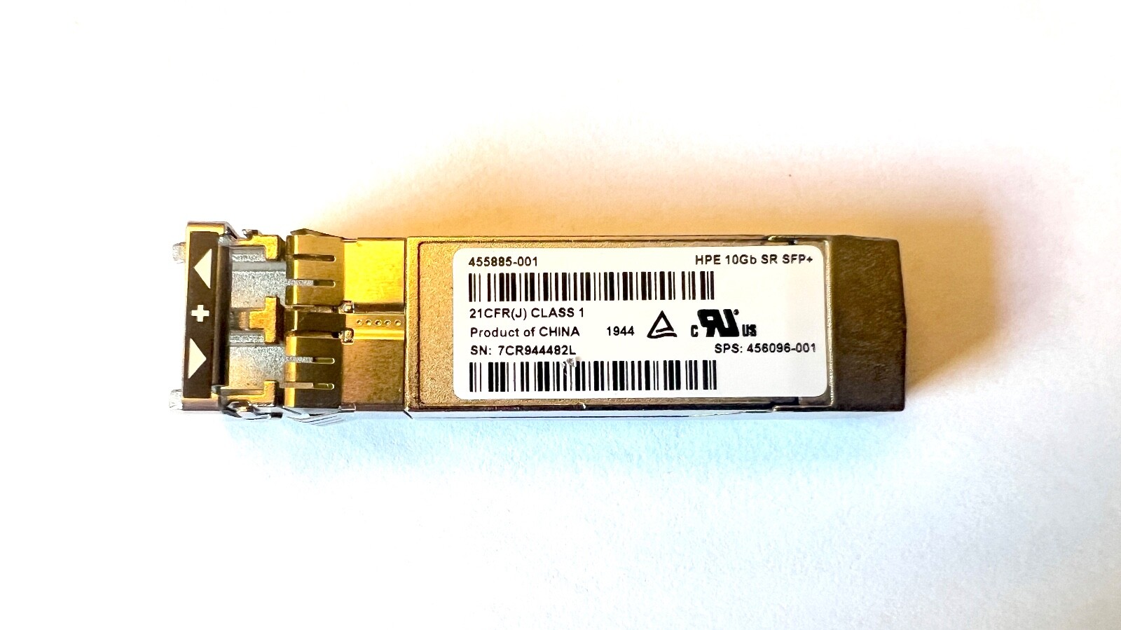 HPE 10Gb SR SFP+ Optical Transceiver LC