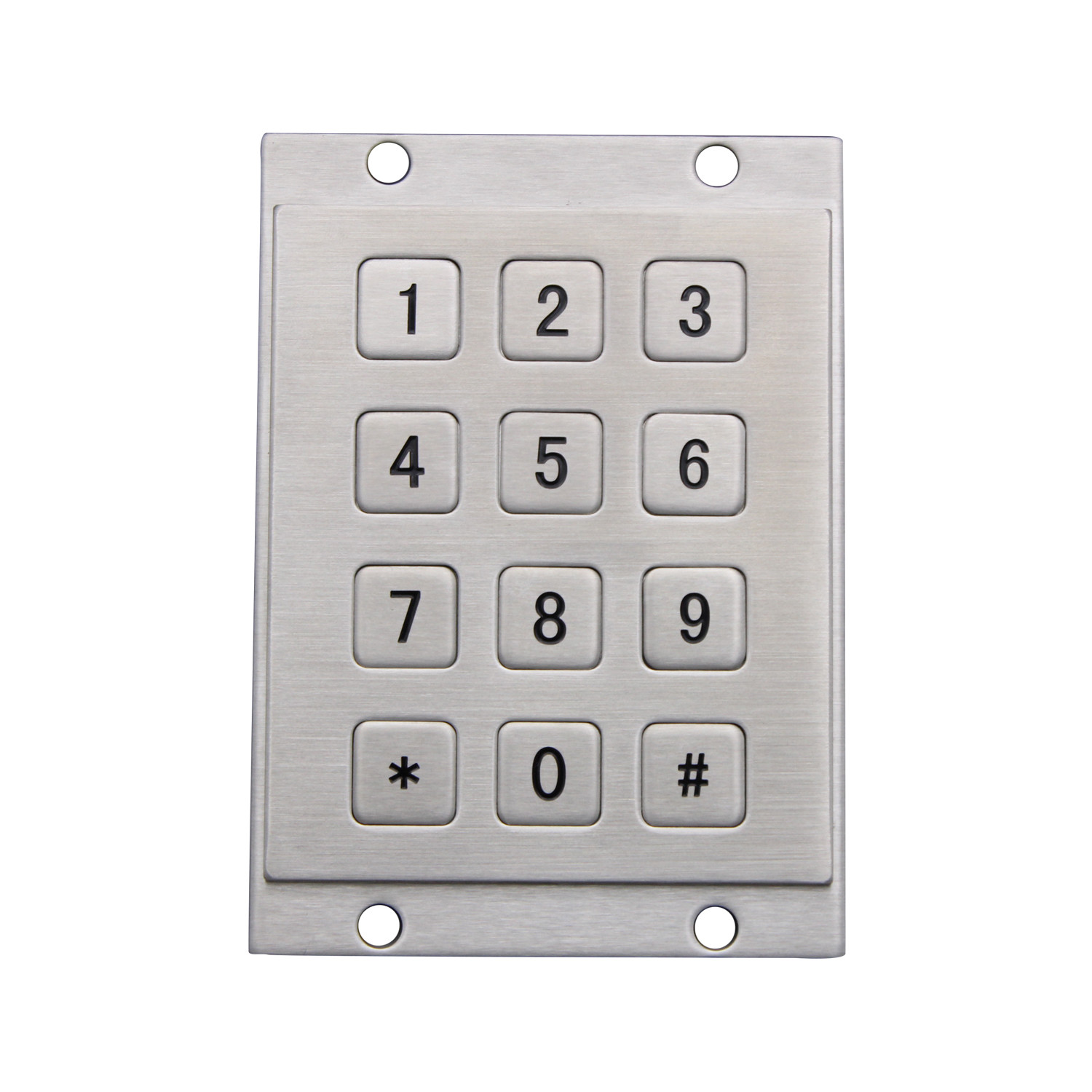 Metal USB Keyboard With 12 Keys 3x4 Keypad Industrial Mini Numeric Keypad