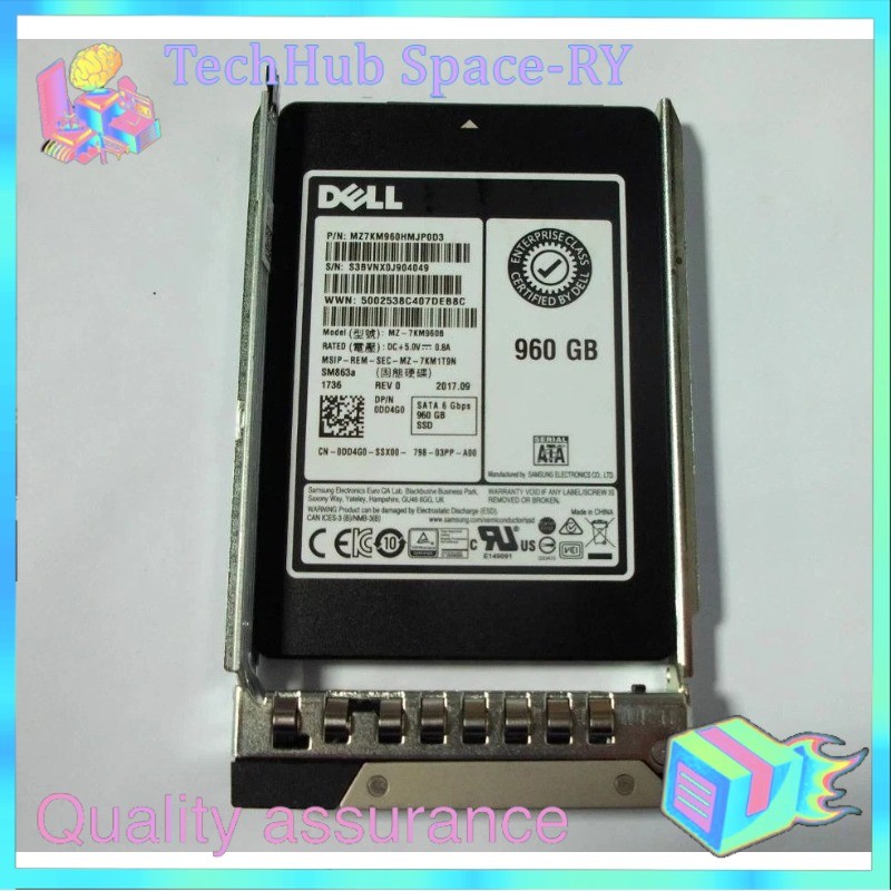 NEW DELL/Samsung 960GB 2.5" SATA 6Gb/s PowerEdge R360 R660 R860 R770 Server SSD