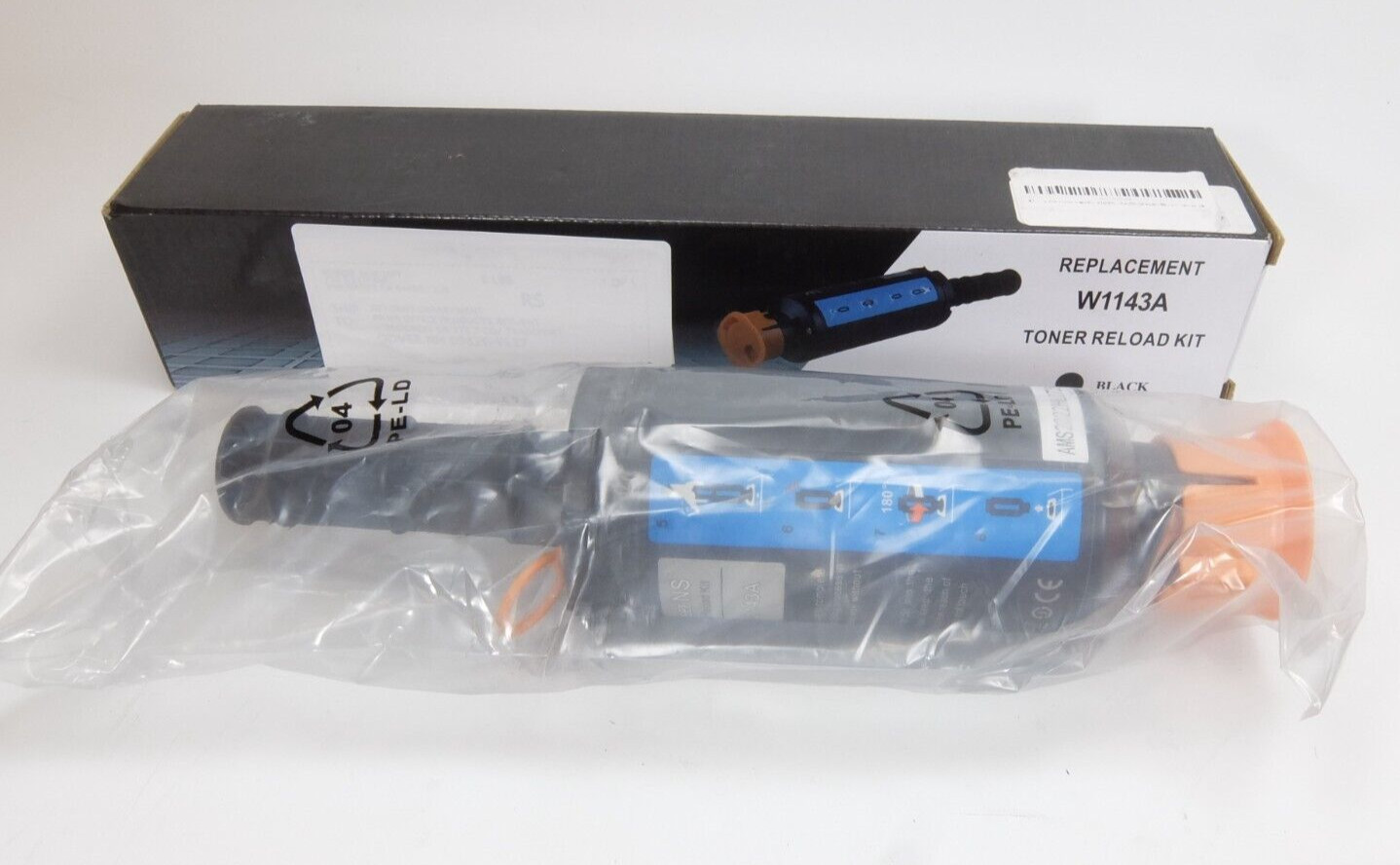 Replacement Toner W1143A Reload Kit Black Black