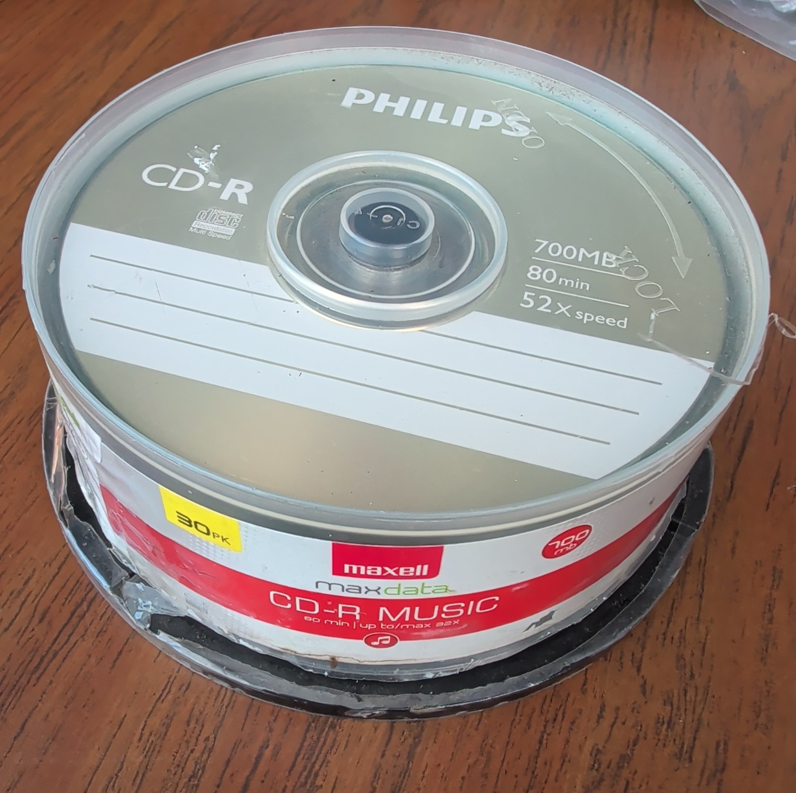 Philips CDR80D52N/550 80-minute/30pack CD-R Music