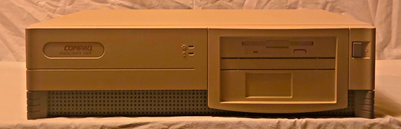 Compaq ProLinea Vintage Beige Desktop Tower PC (Read Description)