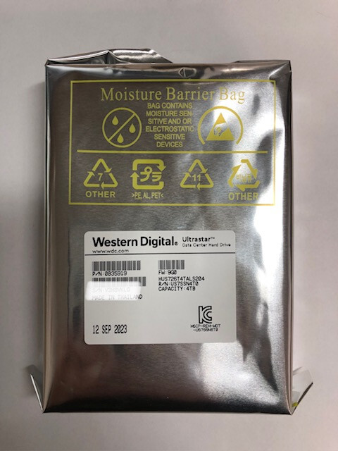 WD Ultrastar HUS726T4TALS204 4TB 7.2K 3.5" 12Gbps SAS Hard Drive - Brand New