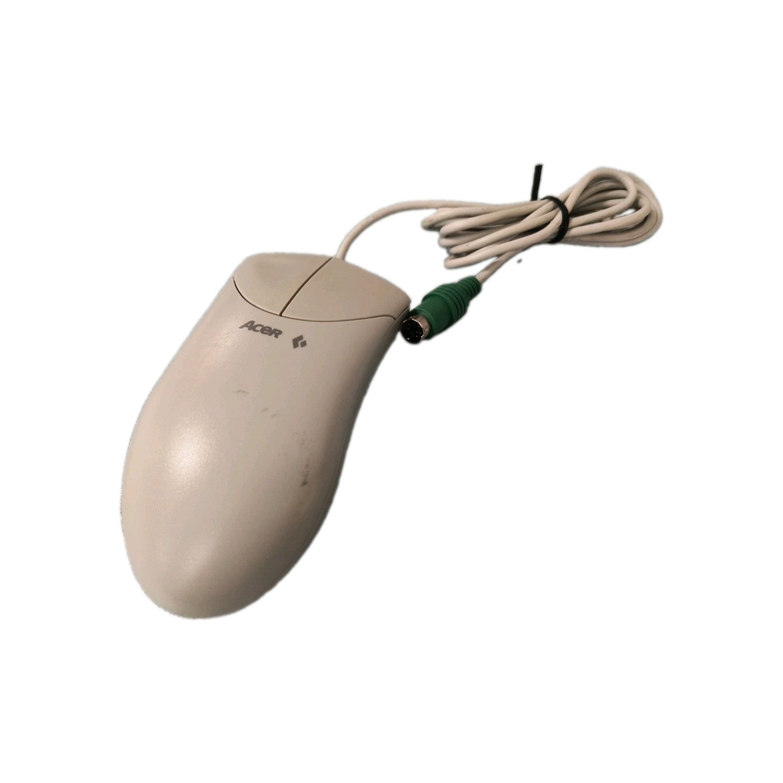 RARE VINTAGE ACER MUSXJ-1A 2 BUTTON PS2 MECHANICAL MOUSE RM3-SB4-2