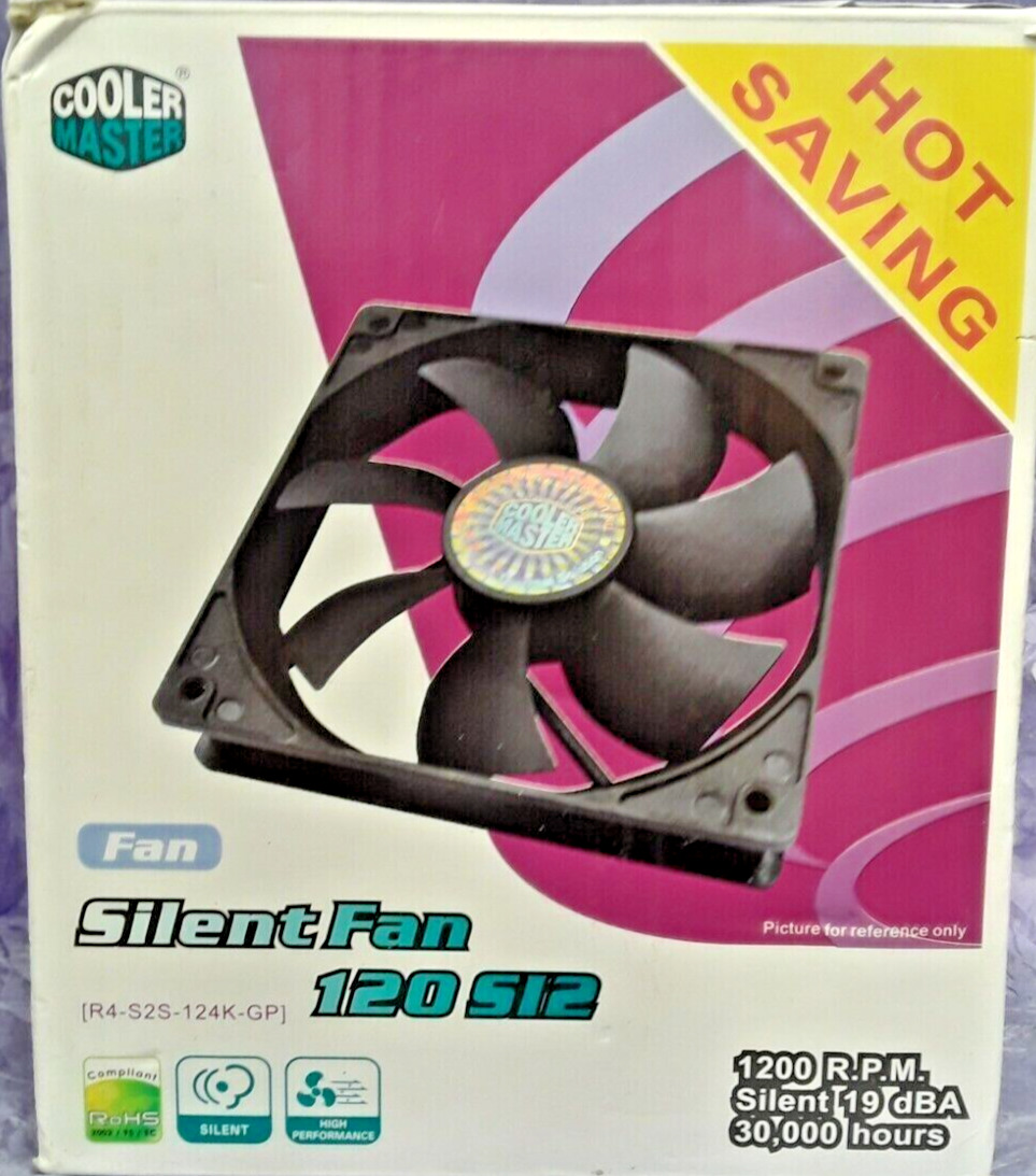 New Cooler Master Silent Fan 120 SI2 for Computer Cases Coolers