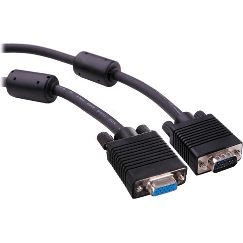 100ft PEARSTONE Premium VGA Male to VGA Female Triple-Shield Cable for Monitor