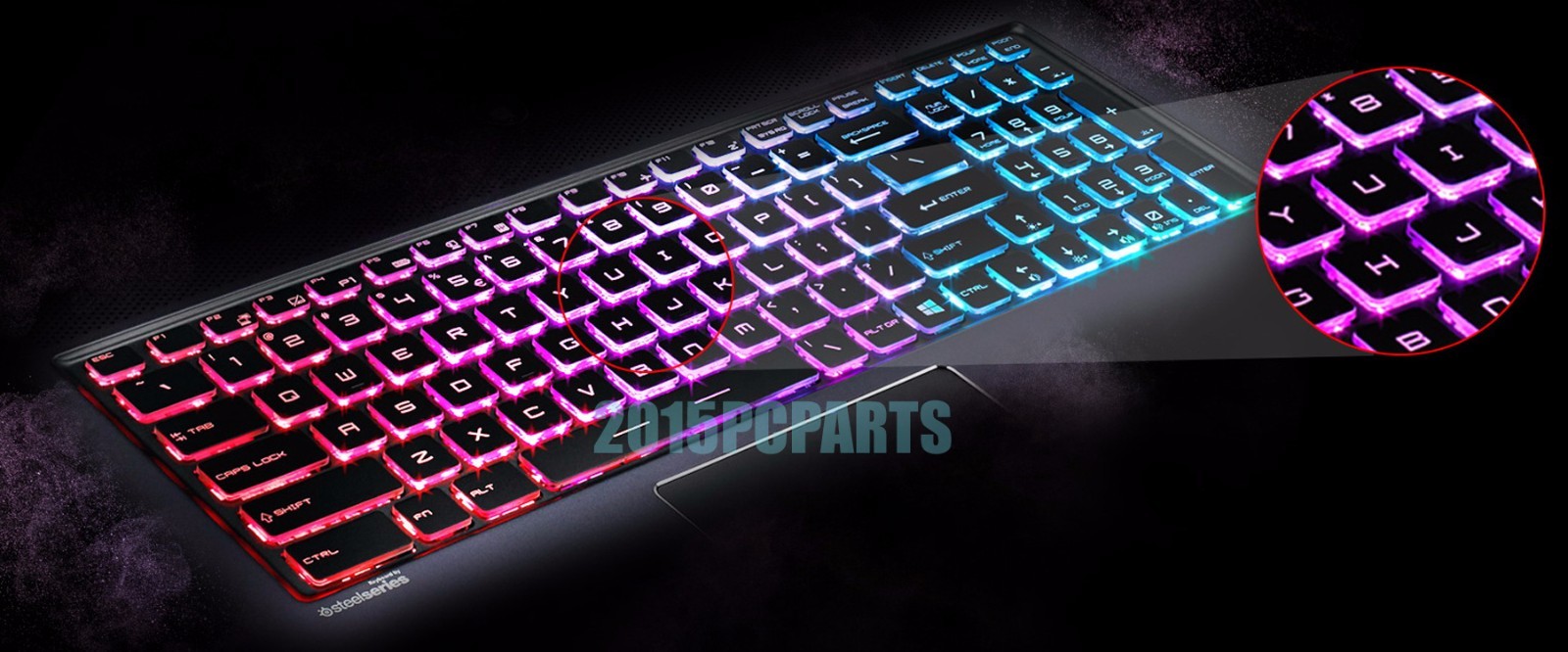 New MSI GE72 2QC GE72 2QD Apache Pro Keyboard US Colorful Backlit Crystal Keys