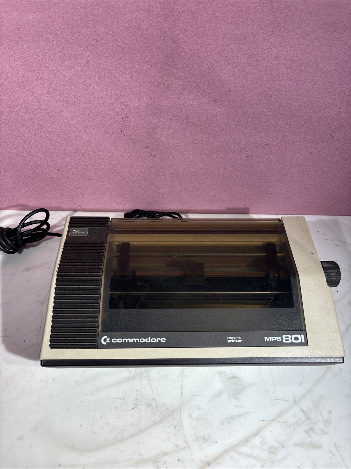 Commodore MPS801 Dot Matrix Printer - RARE - C64 Vic20  8 Bit  Vintage Untested