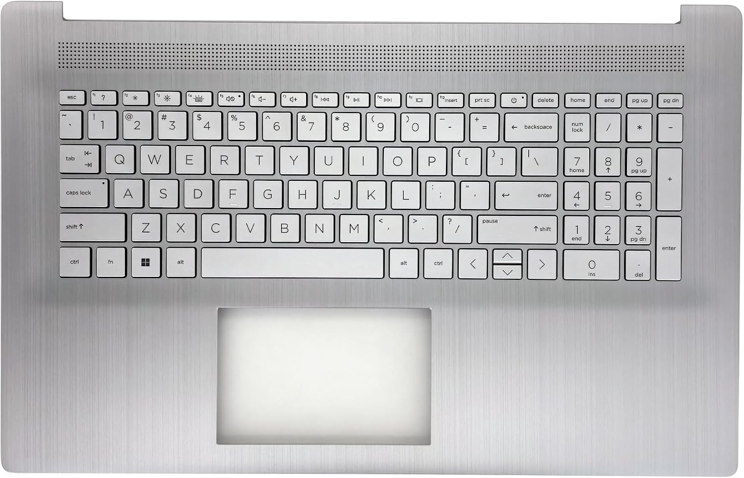 WWGTMC Upper Case Palmrest with Backlit US Keyboard for HP 17-CN 17-CP
