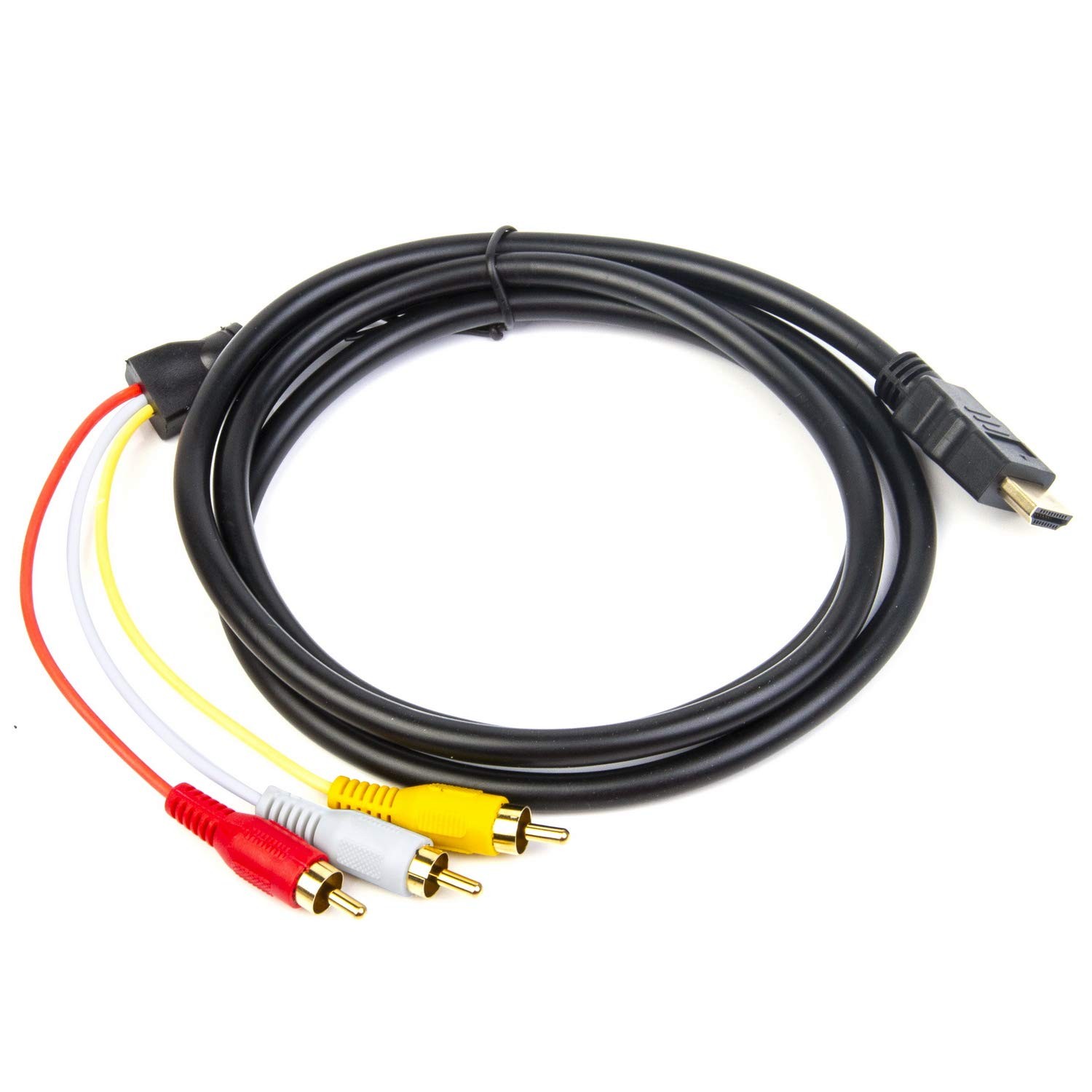 HDMI to RCA Cable HDMI Male to 3 RCA Video Audio AV Cable Adapter