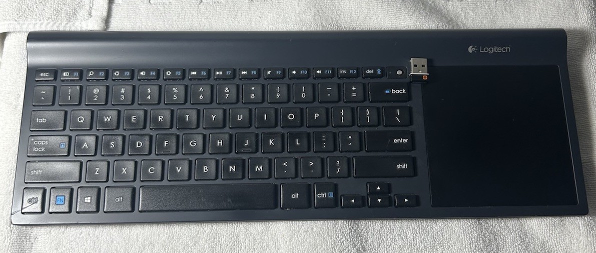 LOGITECH Wireless All-In-One Keyboard TK820 Built-In Touchpad With USB Dongle