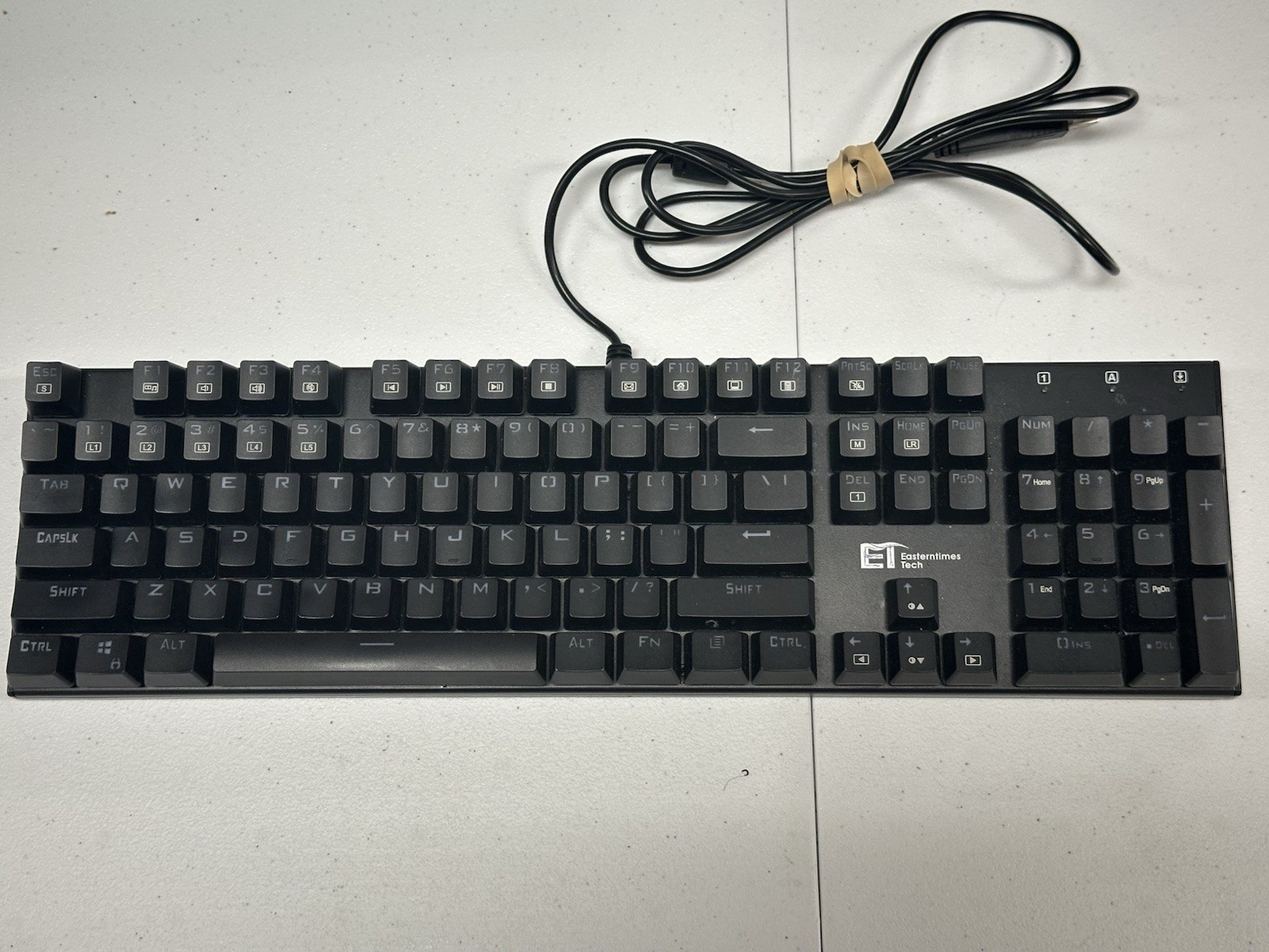 Mechanical Gaming Keyboard Eastern Times Tech I-601 Tested Working