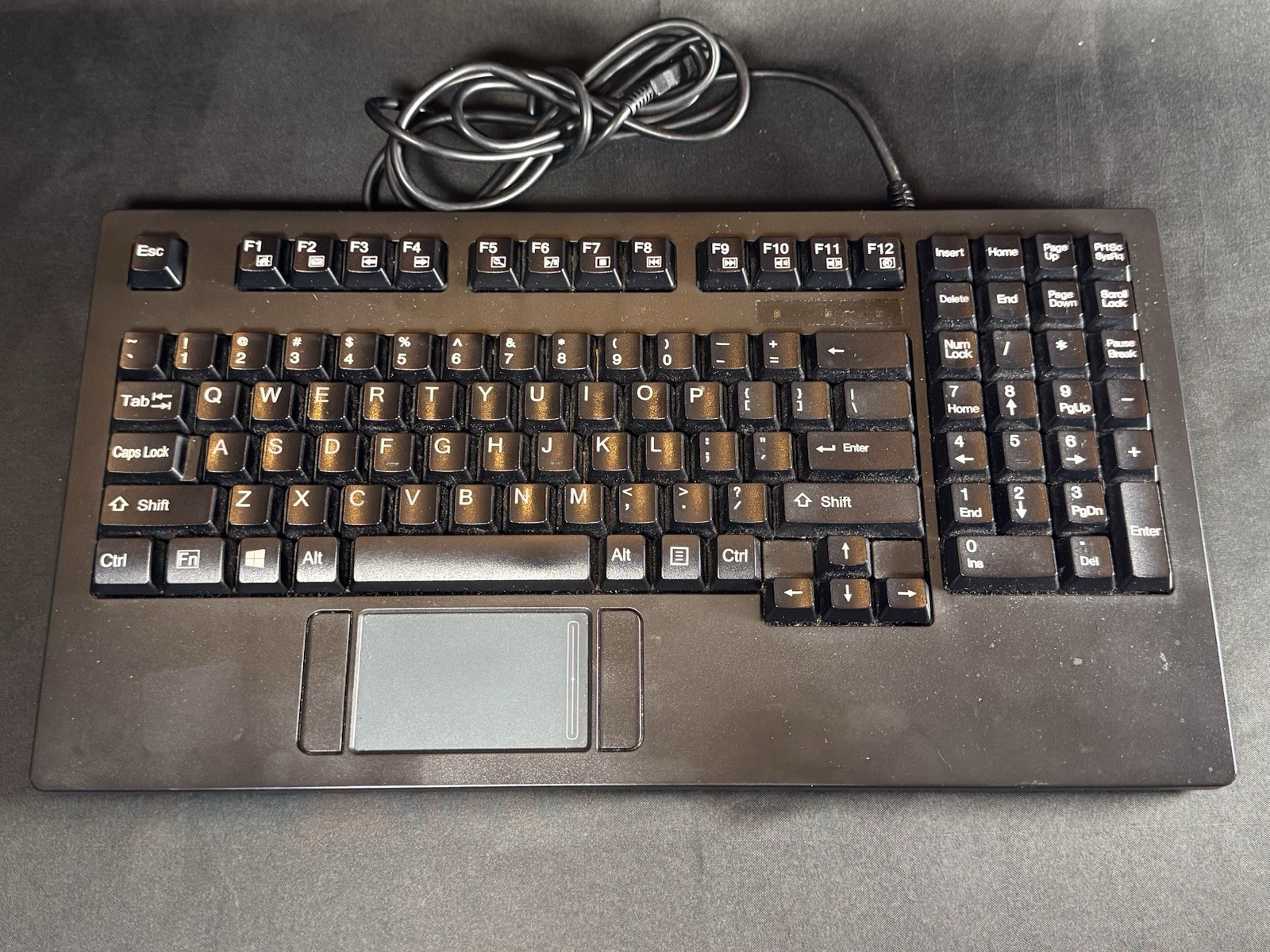 Adesso AKB-425UB Rackmount USB Wired Touchpad Keyboard