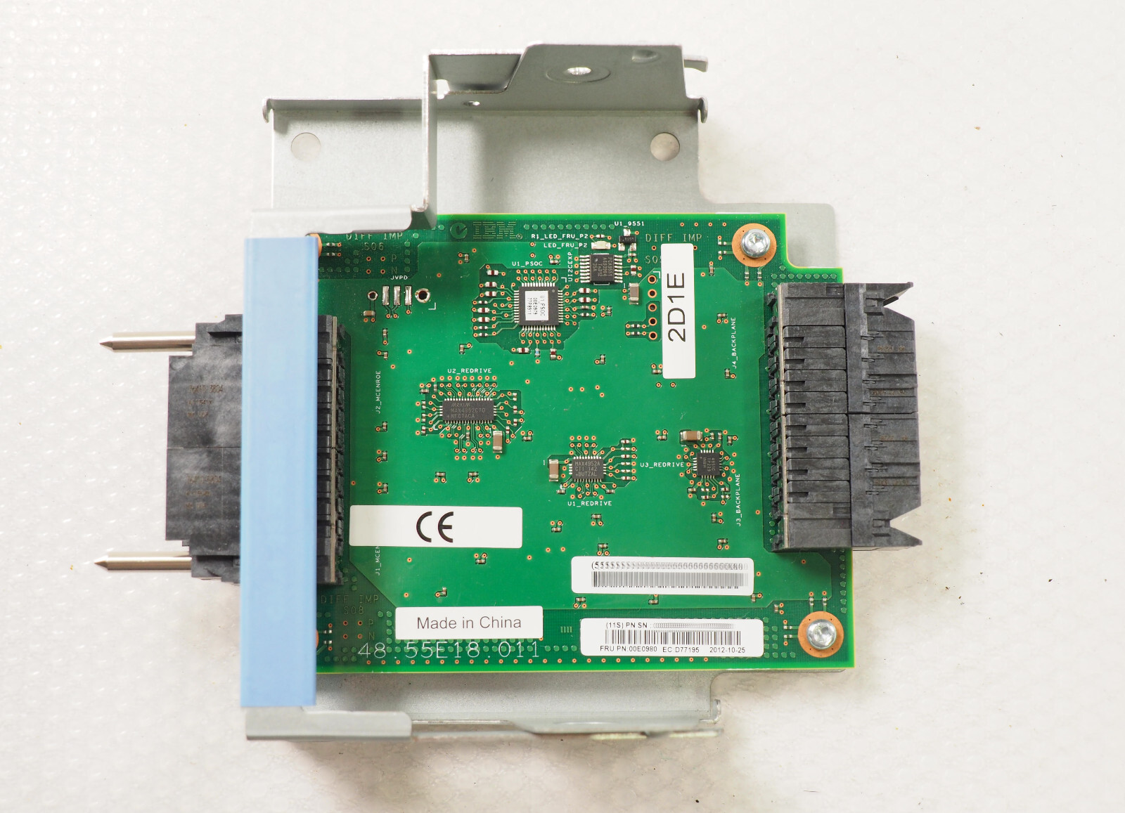 IBM 00E0980 Backplane Interposer Card Non RAID CCIN 2D1E
