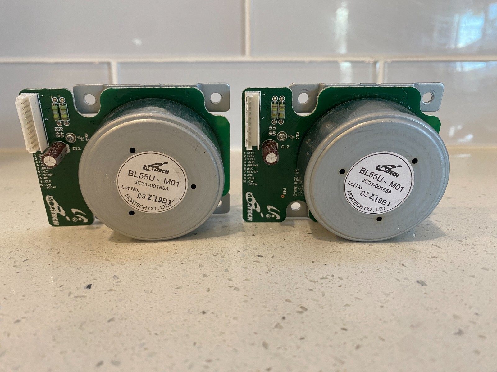 2 UNITS SAMSUNG GEAR MOTOR CONTROLLER BL55U-M01 JC31-00165A CLP-415NW