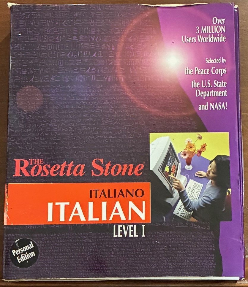 Rosetta Stone Italiano Level 1  Personal Edition  Open Box Complete